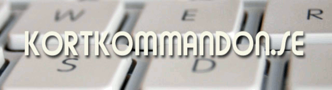 Kortkommandon.se